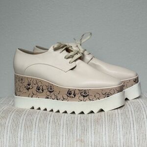 Stella McCartney x Disney Women Mickey' Elyse Platform Wedge Sneaker Light 10.5
